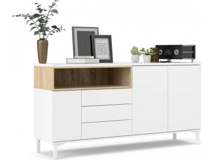 Komoda Atrei 178 bílá/dub sonoma