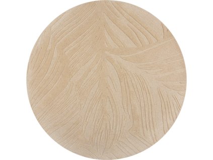 Kusový koberec Solace Lino Leaf Natural kruh (Rozměry koberců 160x160 (průměr) kruh)