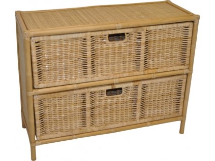 Ratanová komoda 2 zásuvky Macao medová