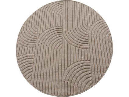 Kusový koberec Helix 2201 beige kruh (Rozměry koberců 120x120)