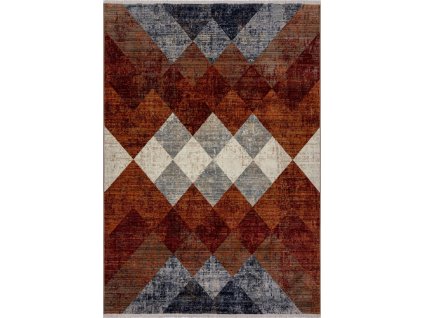 Kusový koberec Cooper Bradley Geo Red (Rozměry koberců 120x170)