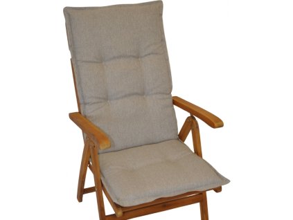 Polstr na teakové zahradní křeslo UNI excelent vysoké - látka voděodolná Patio