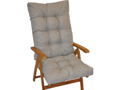 Polstr na teakové zahradní křeslo vysoké - látka voděodolná Patio