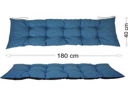 Podsedák 180x40 tyrkysový melír