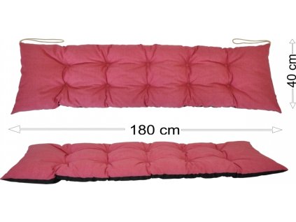 Podsedák 180x40 malinový melír