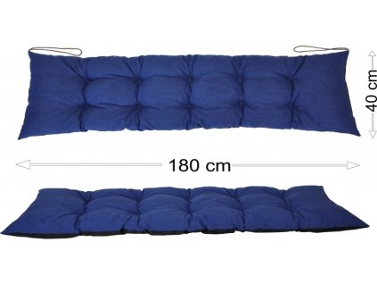 Podsedák 180x40 modrý melír