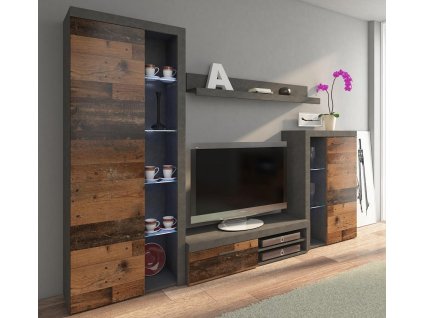 Obývací stěna Rizo matera/old style