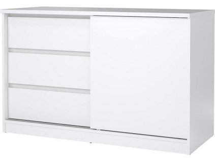 Komoda Simplicity 207 bílý lesk