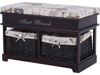 lavica seat bench tmavohneda