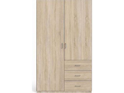 Skříň NEPTUN (M) 2D šatní, 100cm (Varianta dub sonoma)