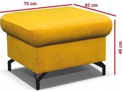 Taburet LILI 70x62cm (Varianta Riviera 79 modrá)