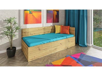 Postel BOR 90 vč. matrace (Varianta dub artisan)