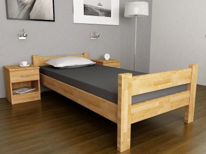 Postel EMMA 90cm, s roštem (Varianta buk)