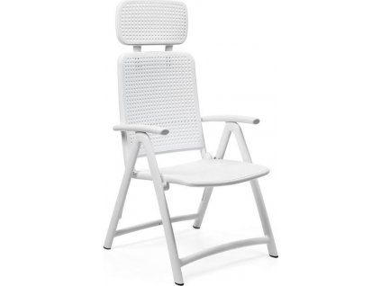 Bílá barová stolička plast