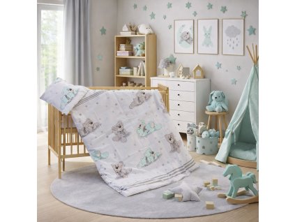 571 povleceni do postylky 2dilne scarlett patrik tyrkysova 100 x 135 cm