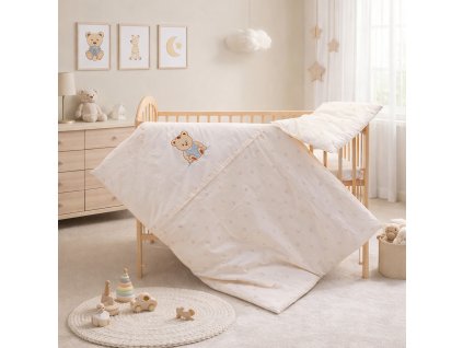 2734 povleceni do postylky 2dilne scarlett meda bezove 100 x 135 cm