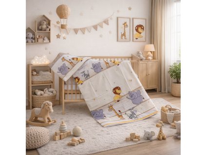 2908 povleceni do postylky 2dilne scarlett zoo bezove 90 x 120 cm