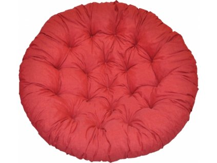 Polstr deluxe na křeslo papasan 110 cm - vínový melír