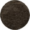 Kusový koberec Fluffy Shaggy 3500 brown kruh (Rozměry koberců 80x80 (průměr) kruh)