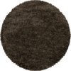 Kusový koberec Fluffy Shaggy 3500 brown kruh (Rozměry koberců 80x80 (průměr) kruh)