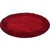Kusový koberec Life Shaggy 1503 red kruh (Rozměry koberců 120x120 (průměr) kruh)