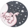 Dětský kusový koberec Kids 560 pink kruh (Rozměry koberců 120x120 (průměr) kruh)