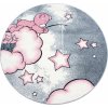 Dětský kusový koberec Kids 580 pink kruh (Rozměry koberců 120x120 (průměr) kruh)