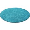 Kusový koberec Life Shaggy 1500 tyrkys kruh (Rozměry koberců 80x80 (průměr) kruh)