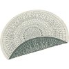 Kusový koberec Twin-Wendeteppiche 103103 creme grün kruh – na ven i na doma (Rozměry koberců 140x140 (průměr) kruh)
