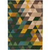 Ručně všívaný kusový koberec Illusion Prism Green/Multi (Rozměry koberců 80x150)
