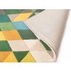 Ručně všívaný kusový koberec Illusion Prism Green/Multi (Rozměry koberců 80x150)