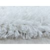 Kusový koberec Fluffy Shaggy 3500 white kruh (Rozměry koberců 80x80 (průměr) kruh)
