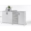 komoda poppy 3 biela beton rozmery