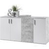 komoda poppy 3 biela beton