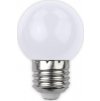 Barevná LED žárovka E27 1W 30lm bílá