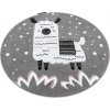 Dětský kusový koberec Petit Lama grey kruh (Rozměry koberců 120x120 (průměr) kruh)