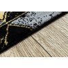 Běhoun Gloss 400B 86 3D geometric black/gold (Rozměry koberců 60x200)