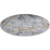 Kusový koberec Emerald 1022 grey and gold kruh (Rozměry koberců 120x120 (průměr) kruh)