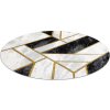 Kusový koberec Emerald 1015 black and gold kruh (Rozměry koberců 120x120 (průměr) kruh)