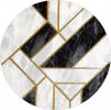 Kusový koberec Emerald 1015 black and gold kruh (Rozměry koberců 120x120 (průměr) kruh)