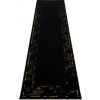Běhoun Gloss 408C 86 geometric black/gold (Rozměry koberců 60x200)