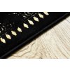 Běhoun Gloss 408C 86 geometric black/gold (Rozměry koberců 60x200)