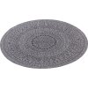 Kusový koberec Twin-Wendeteppiche 105476 Night Silver kruh – na ven i na doma (Rozměry koberců 200x200 (průměr) kruh)