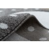 Dětský kusový koberec Petit Bunny grey kruh (Rozměry koberců 140x140 (průměr) kruh)