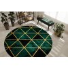 Kusový koberec Emerald 1020 green and gold kruh (Rozměry koberců 120x120 (průměr) kruh)