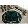 Kusový koberec Emerald 1022 green and gold kruh (Rozměry koberců 120x120 (průměr) kruh)
