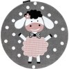 Dětský kusový koberec Petit Dolly sheep grey kruh (Rozměry koberců 120x120 (průměr) kruh)