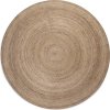 Kusový koberec Jute Braided 106006 Grey Brown kruh (Rozměry koberců 100x100 (průměr) kruh)