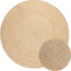 Kusový koberec Jute Braided 106007 Ivory kruh (Rozměry koberců 100x100 (průměr) kruh)