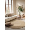 Kusový koberec Jute Braided 106007 Ivory kruh (Rozměry koberců 100x100 (průměr) kruh)